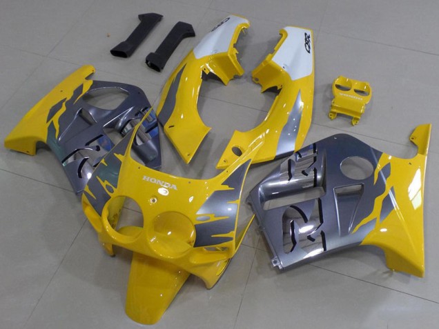 1988-1989 Grey Yellow Honda CBR250RR MC19 MC19 Motorcycle Fairings 1988-1989 Grey Yellow Honda CBR250RR MC19 MC19 Motorcycle Fairings