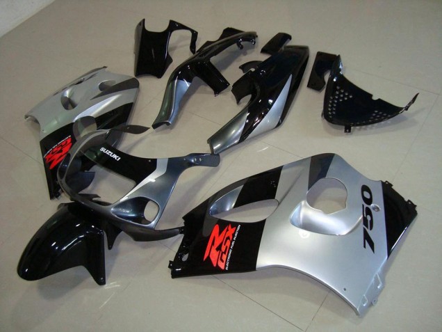 1996-2000 Silver Suzuki GSXR 600 Motorcycle Fairings & Bodywork 1996-2000 Silver Suzuki GSXR 600 Motorcycle Fairings & Bodywork