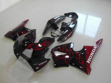 1998-1999 Black Red Honda CBR900RR 919 Motorcycle Fairings & Bodywork