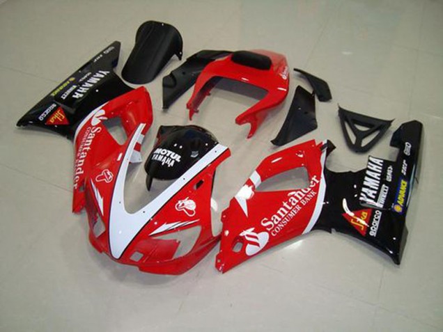 1998-1999 Red Black White Yamaha YZF R1 Motorcycle Fairings 1998-1999 Red Black White Yamaha YZF R1 Motorcycle Fairings