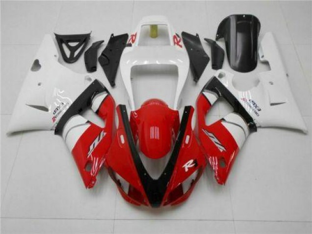 1998-1999 Red White Yamaha YZF R1 Motorcycle Fairings 1998-1999 Red White Yamaha YZF R1 Motorcycle Fairings