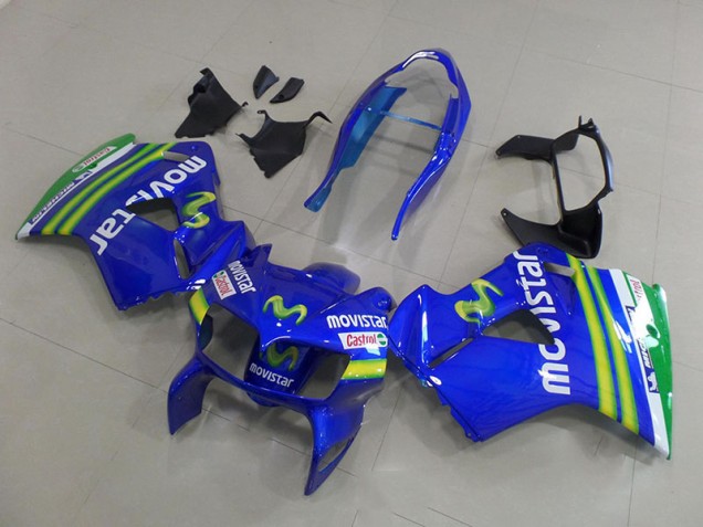 1998-2001 Mavistar Honda VFR800 Motorcycle Fairings 1998-2001 Mavistar Honda VFR800 Motorcycle Fairings