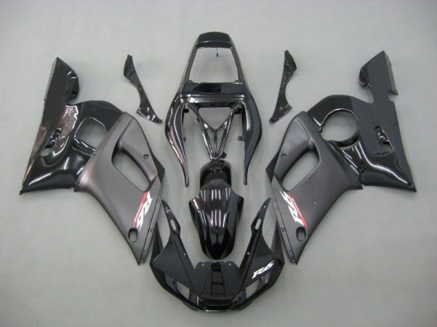 1998-2002 Contrast Black Yamaha YZF R6 Motorcycle Fairings