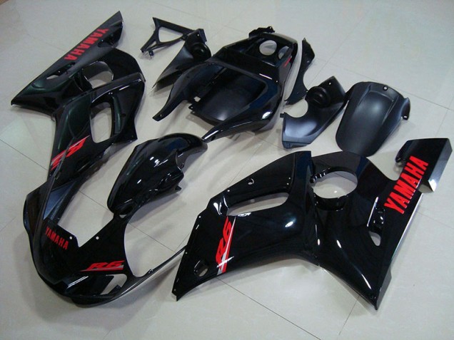 1998-2002 Glossy Black Red Decals Yamaha YZF R6 Motorcycle Fairings & Bodywork