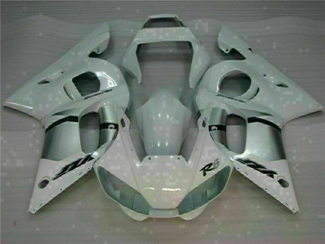 1998-2002 White Yamaha YZF R6 Motorcycle Fairings