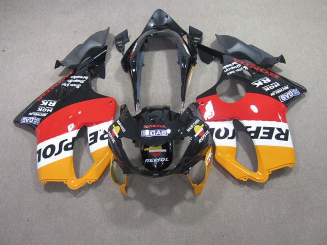 1999-2000 Red Black Repsol Honda CBR600 F4 Motorcycle Fairings 1999-2000 Red Black Repsol Honda CBR600 F4 Motorcycle Fairings