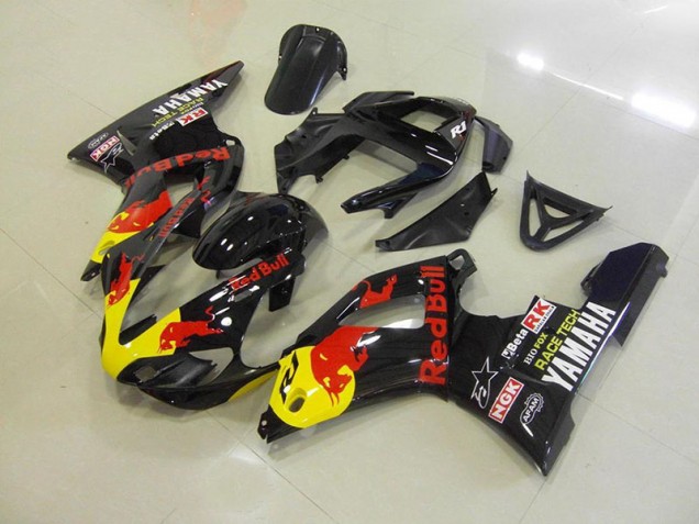 2000-2001 Black Red Bull Yamaha YZF R1 Motorcycle Fairings 2000-2001 Black Red Bull Yamaha YZF R1 Motorcycle Fairings