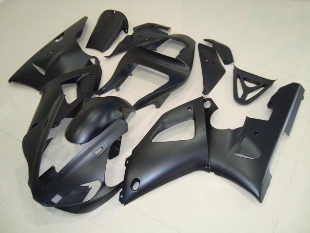 2000-2001 Matte Black Yamaha YZF R1 Motorcycle Fairings 2000-2001 Matte Black Yamaha YZF R1 Motorcycle Fairings