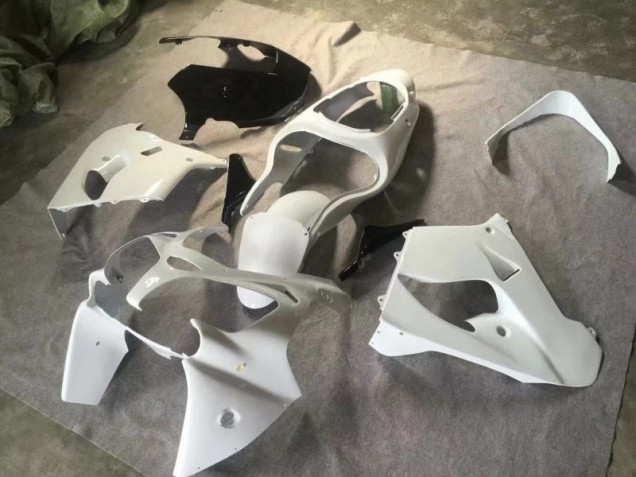 2000-2001 Pure White Glossy Black Kawasaki Ninja ZX9R Motorcycle Fairings & Bodywork 2000-2001 Pure White Glossy Black Kawasaki Ninja ZX9R Motorcycle Fairings & Bodywork