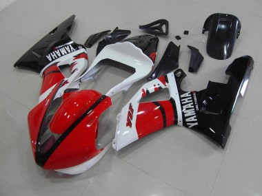 2000-2001 Red Black White Race Version Yamaha YZF R1 Motorcycle Fairings