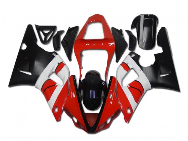 2000-2001 Red White Black Yamaha YZF R1 Motorcycle Fairings