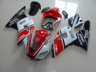 2000-2001 Red White Yamalube Race Yamaha YZF R1 Motorcycle Fairings