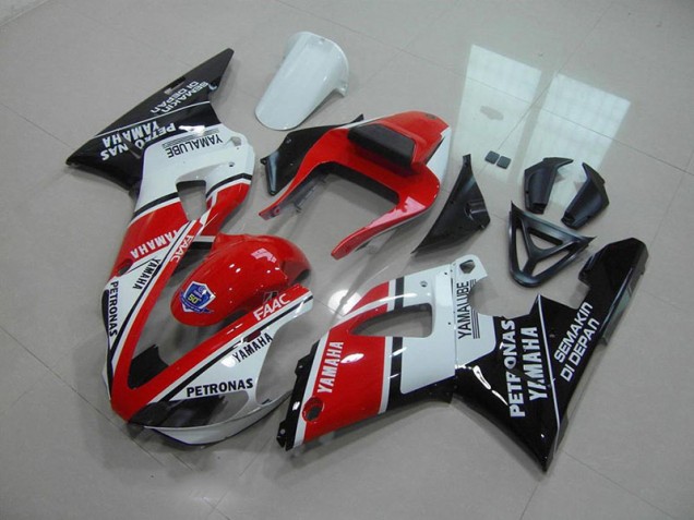 2000-2001 Red White Yamalube Yamaha YZF R1 Motorcycle Fairings