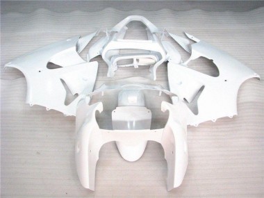 2000-2002 Glossy White Kawasaki Ninja ZX6R Motorcycle Fairings