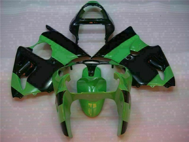 2000-2002 Green Black Kawasaki Ninja ZX6R Fairing Kit 2000-2002 Green Black Kawasaki Ninja ZX6R Fairing Kit