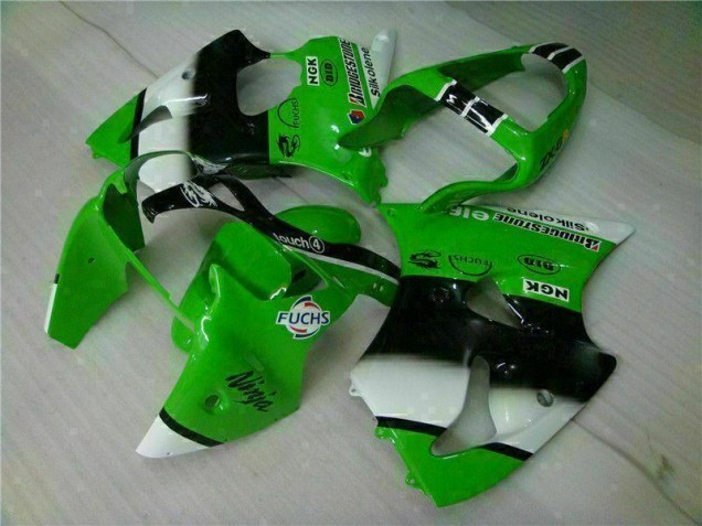 2000-2002 Green Black Kawasaki Ninja ZX6R Injection Fairing Kit 2000-2002 Green Black Kawasaki Ninja ZX6R Injection Fairing Kit