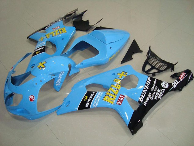 2000-2002 Light Blue Black Suzuki GSXR 1000 Motorcycle Fairings 2000-2002 Light Blue Black Suzuki GSXR 1000 Motorcycle Fairings