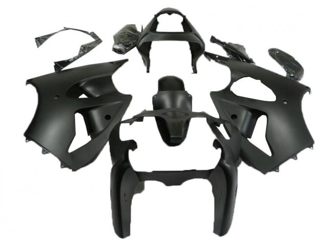 2000-2002 Matte Black Kawasaki Ninja ZX6R Motorcycle Fairings 2000-2002 Matte Black Kawasaki Ninja ZX6R Motorcycle Fairings