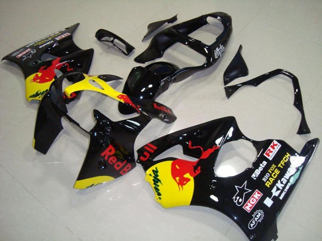 2000-2002 Red Bull Kawasaki Ninja ZX6R Motorcycle Fairings 2000-2002 Red Bull Kawasaki Ninja ZX6R Motorcycle Fairings