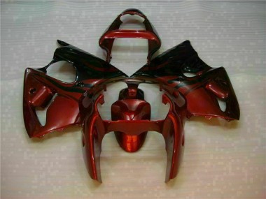2000-2002 Red Kawasaki Ninja ZX6R Motorcycle Fairings