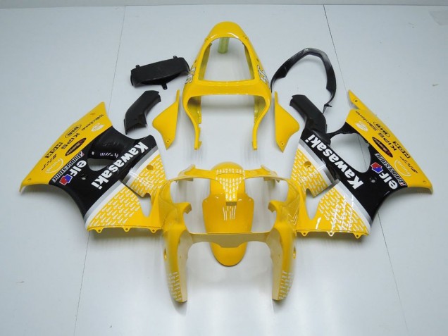 2000-2002 Yellow Arrow Kawasaki Ninja ZX6R Motorcycle Fairings 2000-2002 Yellow Arrow Kawasaki Ninja ZX6R Motorcycle Fairings