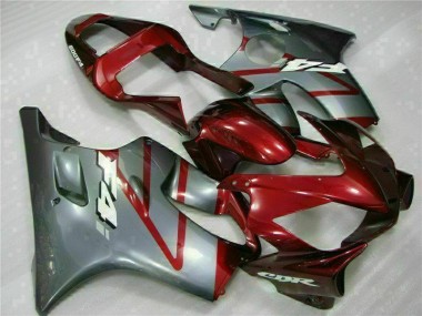 2001-2003 Red Silver Honda CBR600 F4i Motorcycle Fairings & Bodywork