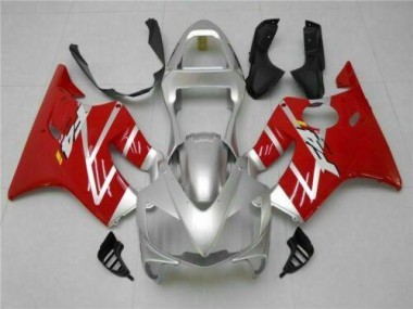 2001-2003 Silver Red Honda CBR600 F4i Motorcycle Fairings