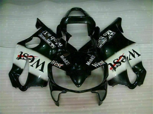 2001-2003 White Black Honda CBR600 F4i Motorcycle Fairings 2001-2003 White Black Honda CBR600 F4i Motorcycle Fairings