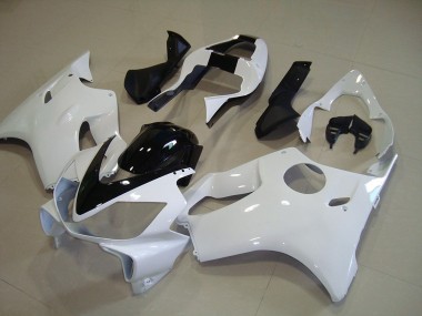 2001-2003 White with Black Stripe Honda CBR600 F4I Motorcycle Fairings