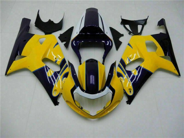 2001-2003 Yellow Suzuki GSXR 600/750 Motorcycle Fairings & Bodywork 2001-2003 Yellow Suzuki GSXR 600/750 Motorcycle Fairings & Bodywork
