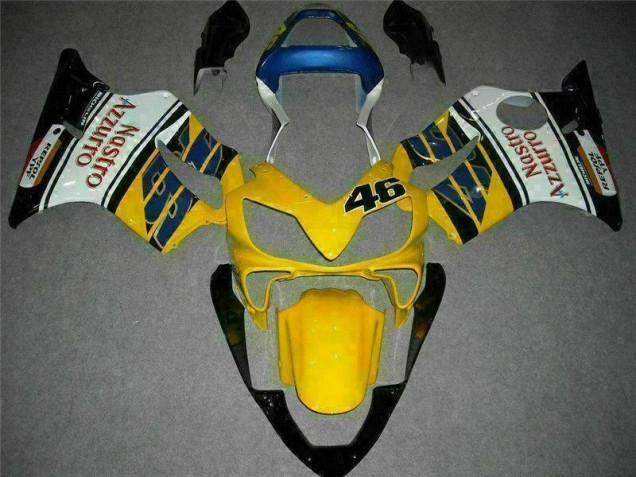 2001-2003 Yellow White Honda CBR600 F4i Motorcycle Fairings 2001-2003 Yellow White Honda CBR600 F4i Motorcycle Fairings