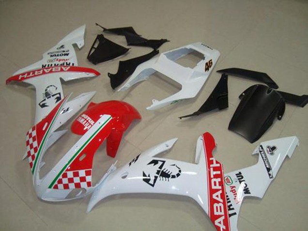 2002-2003 Red White Flag Yamaha YZF R1 Motorcycle Fairings 2002-2003 Red White Flag Yamaha YZF R1 Motorcycle Fairings