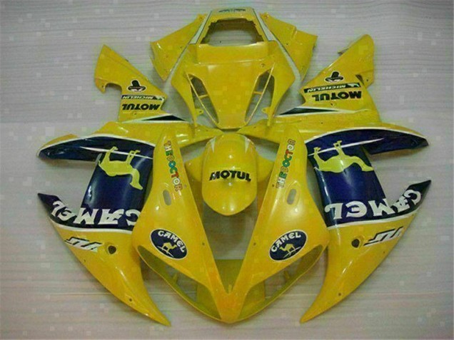 2002-2003 Yellow Yamaha YZF R1 Motorcycle Fairings 2002-2003 Yellow Yamaha YZF R1 Motorcycle Fairings