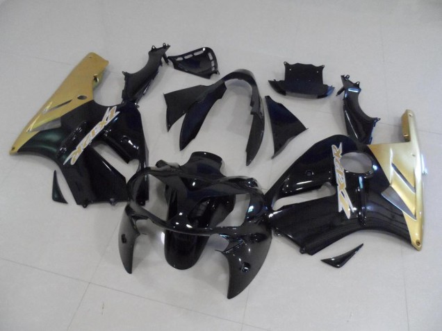 2002-2005 Black and Gold Kawasaki Ninja ZX12R Motorcycle Fairings & Bodywork 2002-2005 Black and Gold Kawasaki Ninja ZX12R Motorcycle Fairings & Bodywork
