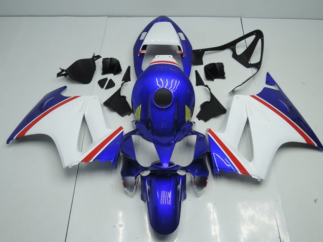 2002-2013 Blue and White Honda VFR800 Motorcycle Fairings 2002-2013 Blue and White Honda VFR800 Motorcycle Fairings