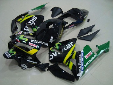 2003-2004 Black Movistar Honda CBR600RR Motorcycle Fairings