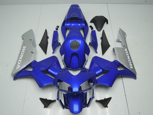 2003-2004 Blue Silver Honda CBR600RR Motorcycle Fairings 2003-2004 Blue Silver Honda CBR600RR Motorcycle Fairings