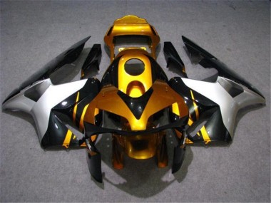 2003-2004 Gold Silver Black Honda CBR600RR Motorcycle Fairings