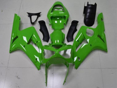 2003-2004 Green Kawasaki Ninja ZX6R Motorcycle Fairings