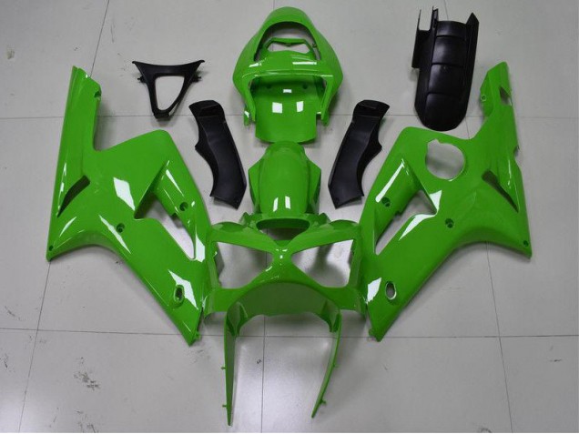 2003-2004 Green Kawasaki Ninja ZX6R Motorcycle Fairings 2003-2004 Green Kawasaki Ninja ZX6R Motorcycle Fairings