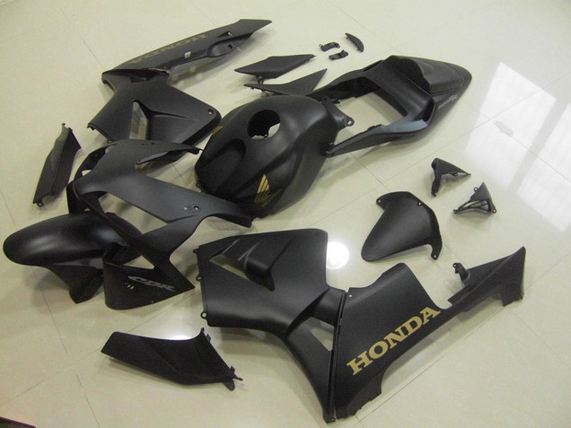 2003-2004 Matte Black Gold Honda CBR600RR Motorcycle Fairings 2003-2004 Matte Black Gold Honda CBR600RR Motorcycle Fairings