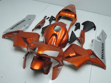 2003-2004 Orange Silver Honda CBR600RR Motorcycle Fairings