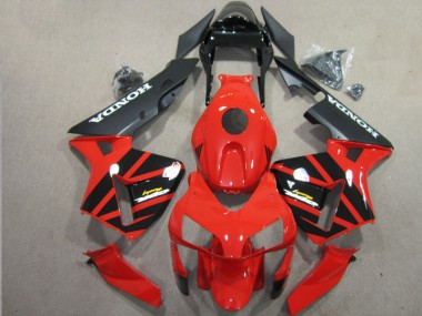 2003-2004 Red Black Honda CBR600RR Plastics Motorcycle Fairings