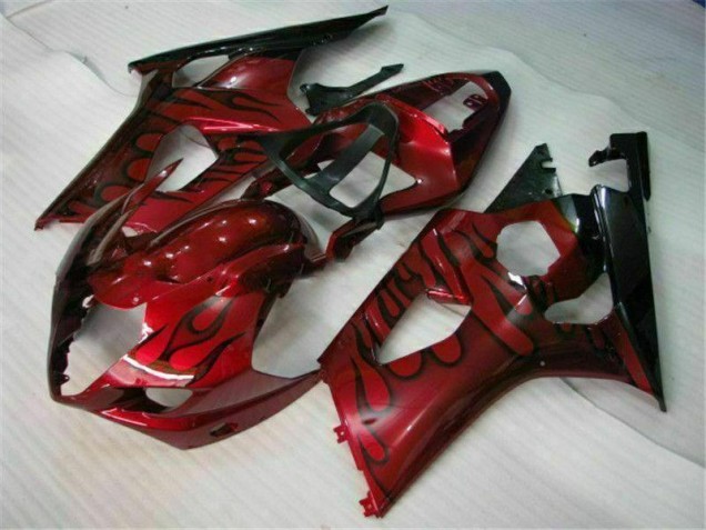 2003-2004 Red Suzuki GSXR 1000 Motorcycle Fairings 2003-2004 Red Suzuki GSXR 1000 Motorcycle Fairings