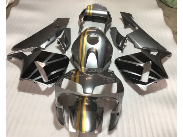2003-2004 Silver Gold Black Honda CBR600RR Motorcycle Fairings 2003-2004 Silver Gold Black Honda CBR600RR Motorcycle Fairings