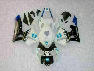 2003-2004 White Black Honda CBR600RR Motorcycle Fairings & Bodywork