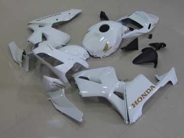 2003-2004 White Gold Honda CBR600RR Motorcycle Fairings