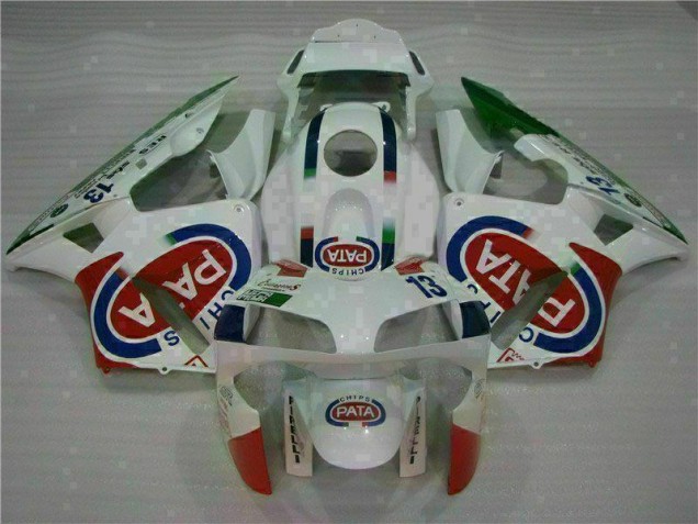 2003-2004 White Honda CBR600RR Plastic Full Fairing Kits 2003-2004 White Honda CBR600RR Plastic Full Fairing Kits