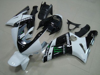 2003-2004 White Monster Kawasaki Ninja ZX6R Motorcycle Fairings