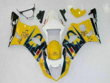 2003-2004 Yellow Suzuki GSXR 1000 Motorcycle Fairings